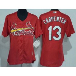 Cheap Matt Carpenter Cardinals Women Jersey From China Red #13
