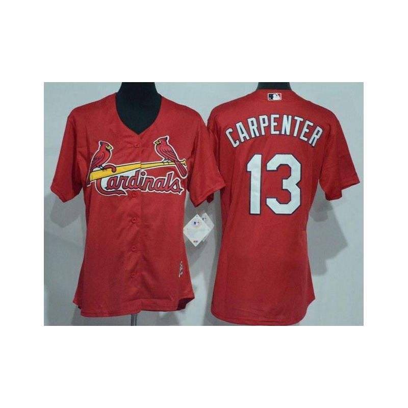 Cheap Matt Carpenter Cardinals Women Jersey From China Red #13