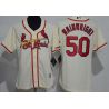 Cheap Adam Wainwright Cardinals Women Jersey From China Cream #50