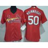 Cheap Adam Wainwright Cardinals Women Jersey From China Red #50