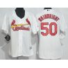 Cheap Adam Wainwright Cardinals Women Jersey From China White #50