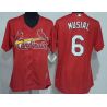 Cheap Stan Musial Cardinals Women Jersey From China Red #6