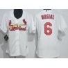 Cheap Stan Musial Cardinals Women Jersey From China White #6