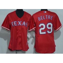 Cheap Adrian Beltre Rangers Women Jersey From China Red #29