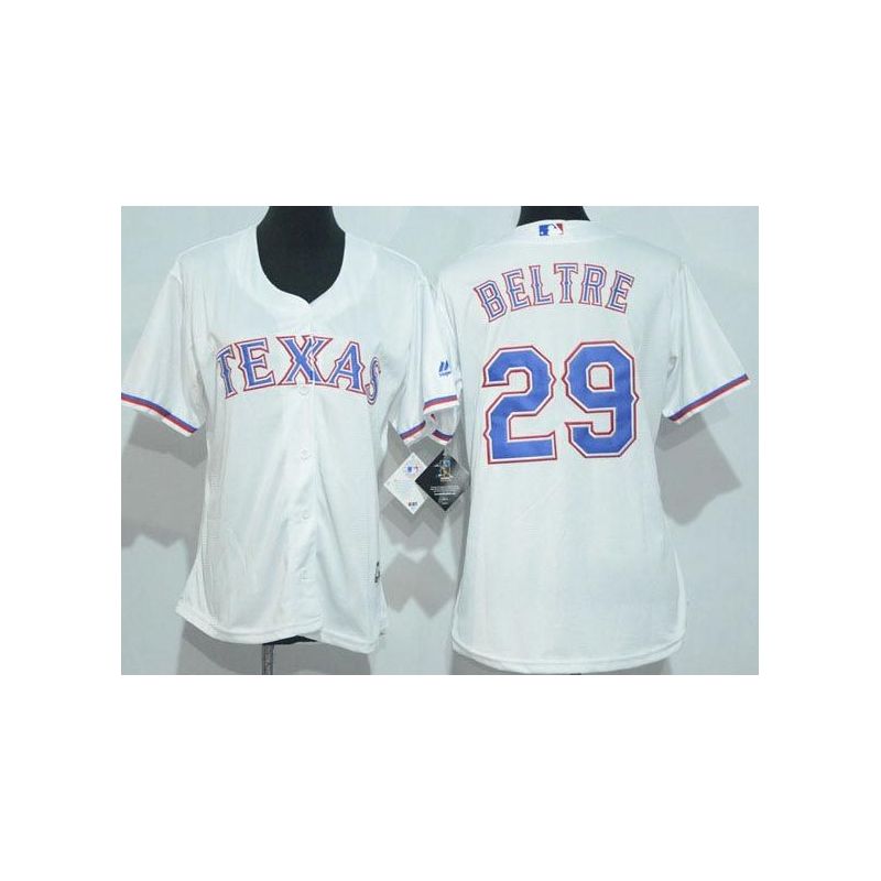 Cheap Adrian Beltre Rangers Women Jersey From China White #29