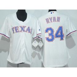 Cheap Nolan Ryan Rangers Women Jersey From China White #34