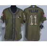 Cheap Kevin Pillar Blue Women Jersey From China Jays Olive Salute TO Service #11