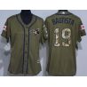 Cheap Jose Bautista Blue Women Jersey From China Jays Olive Salute TO Service #19