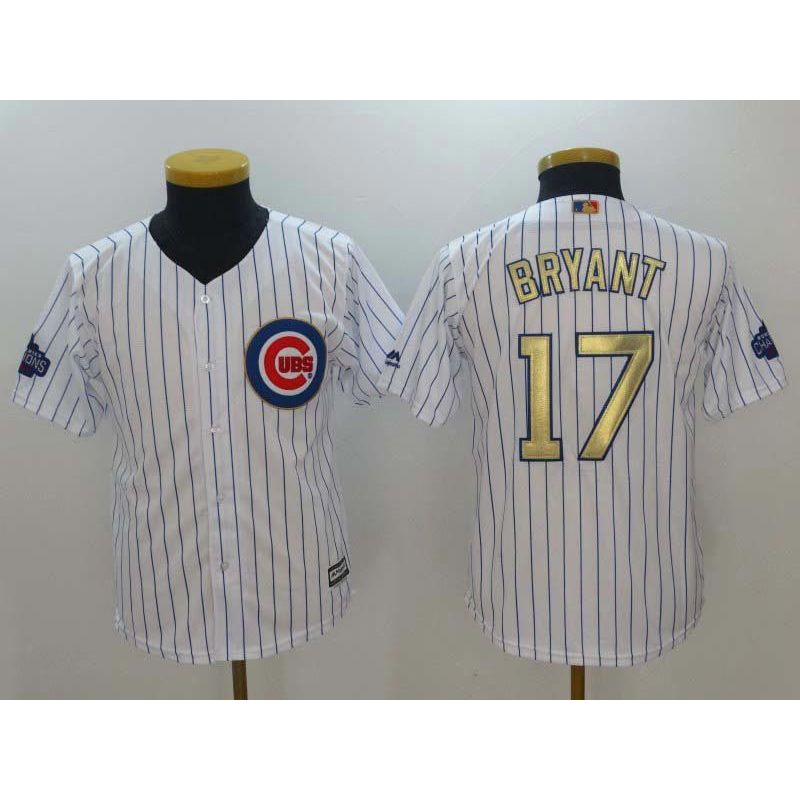 Cheap Kris Bryant Cubs Youth Jersey From China White #17