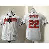 Cheap Jason Kipnis Indians Youth Jersey From China White #22