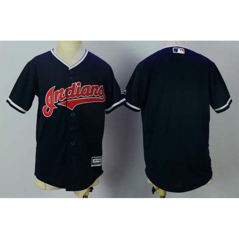 Cheap Youth Cleveland Indians Jersey From China Blank Blue