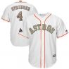 Cheap George Springer Astros Youth Jersey From China White Gold Program for World Series Champions #4