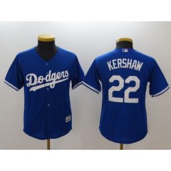 Cheap Clayton Kershaw Dodgers Youth Jersey From China Blue 2018 #22