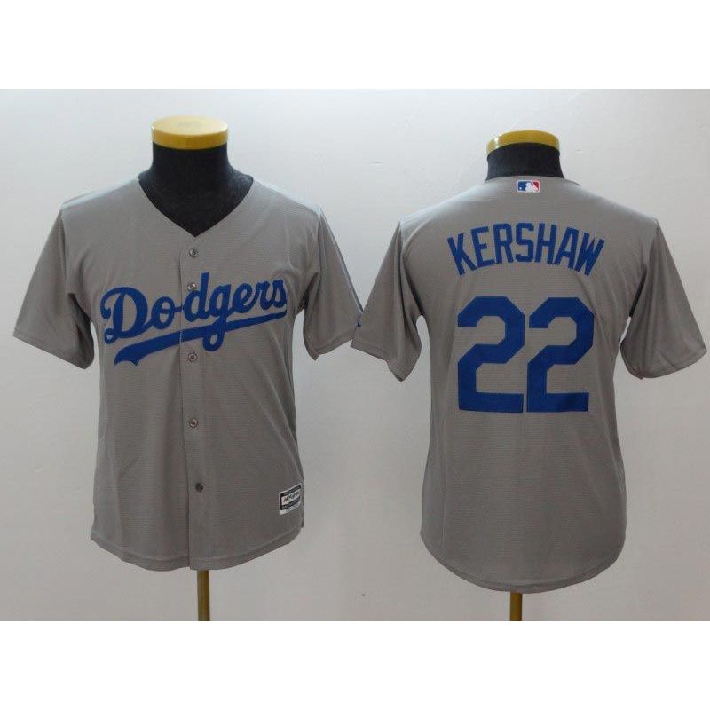 Cheap Clayton Kershaw Dodgers Youth Jersey From China Grey 2018 #22