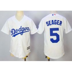 Cheap Corey Seager Dodgers Youth Jersey From China White #5