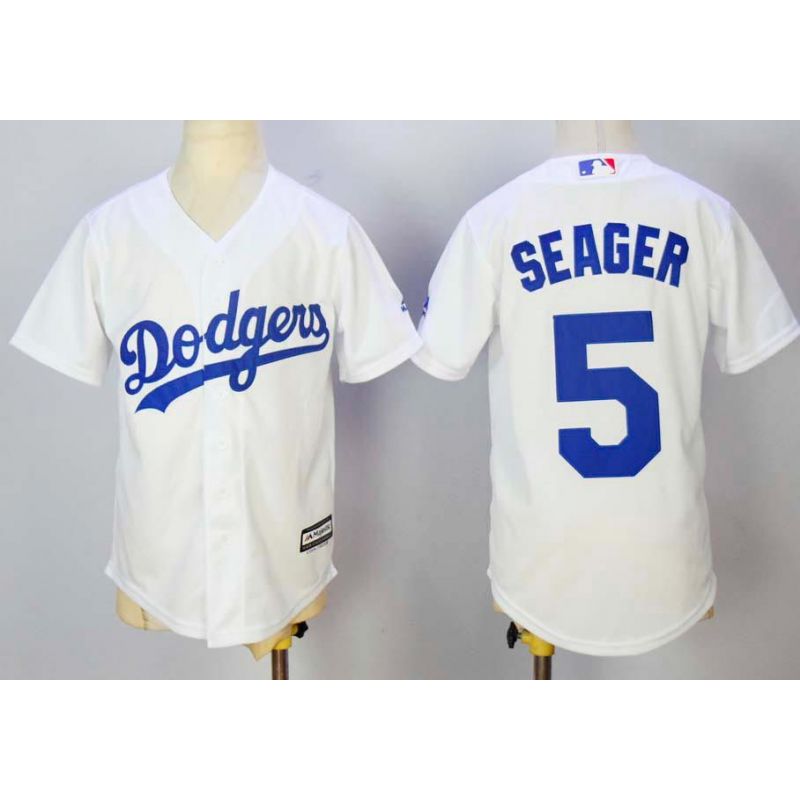 Cheap Corey Seager Dodgers Youth Jersey From China White #5