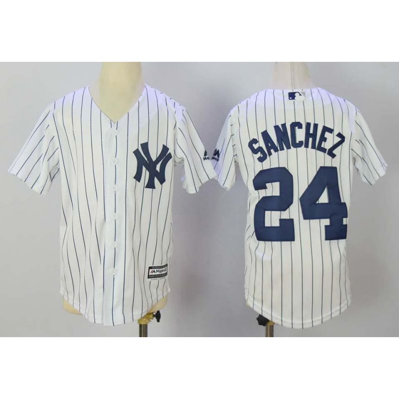 Cheap Gary Sanchez Yankees Youth Jersey From China White #24