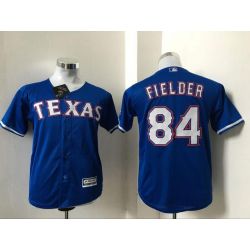 Cheap Prince Fielder Rangers Youth Jersey From China Blue #84