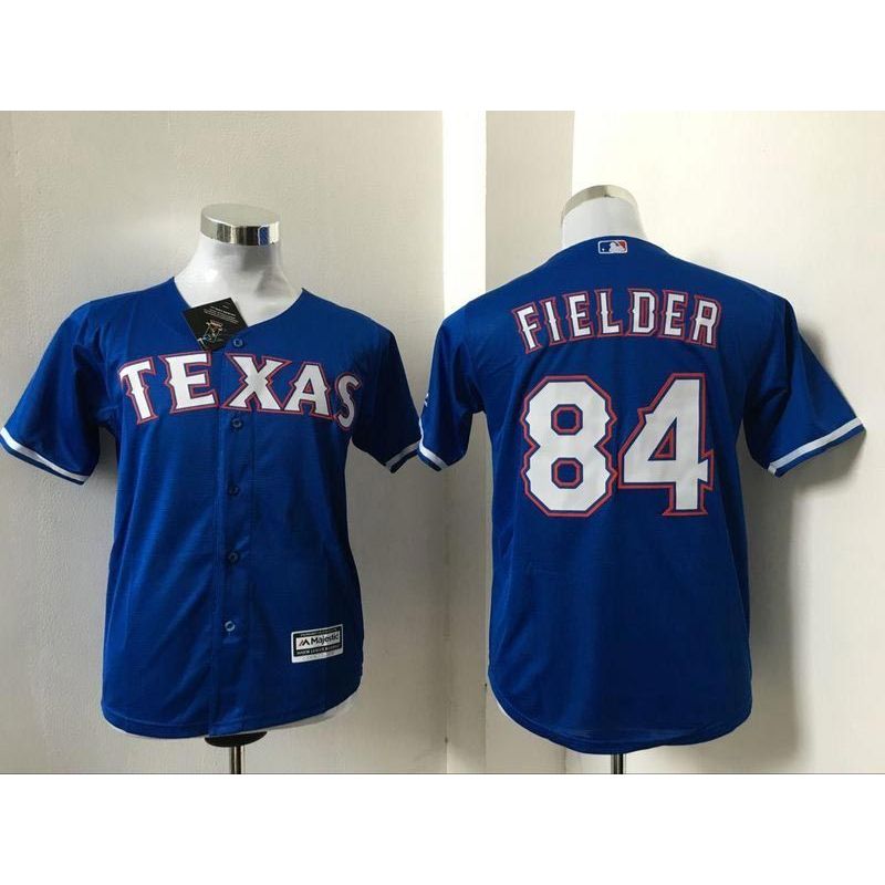 Cheap Prince Fielder Rangers Youth Jersey From China Blue #84