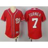 Cheap Trea Turner Nationals Youth Jersey From China Red #7