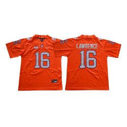 Cheap Trevor Lawrence Clemson College Tigers Football Jersey China #16