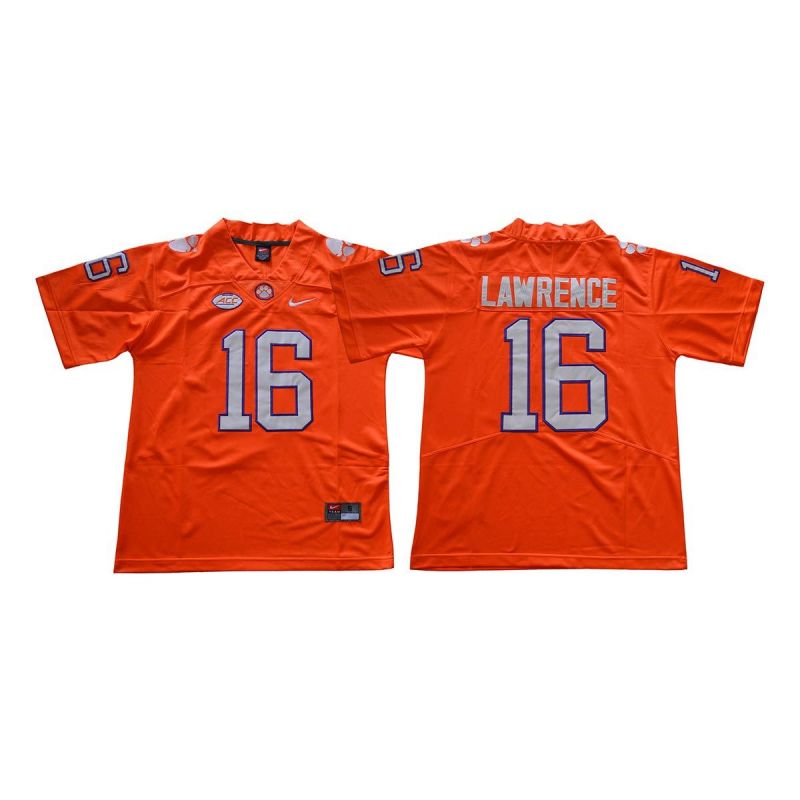 Cheap Trevor Lawrence Clemson College Tigers Football Jersey China #16