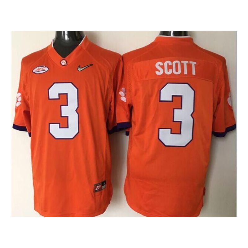 Cheap Youth Artavis Scott Clemson College Tigers Football Jersey China #3