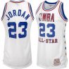 Cheap Michael Jordan Bulls Jersey #23 Throwback White All Star From China