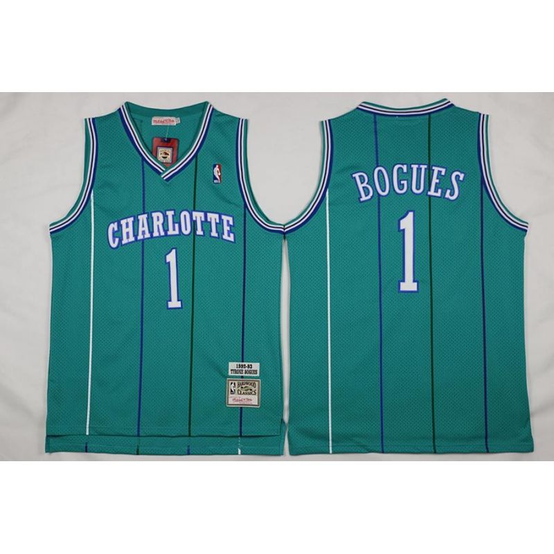 Cheap Muggsy Bogues Hornets Jersey From China #1