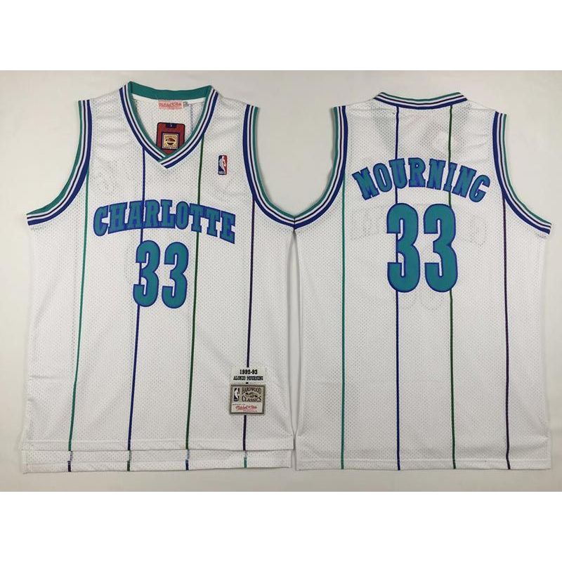 Cheap Alonzo Mourning Hornets Jersey From China #33