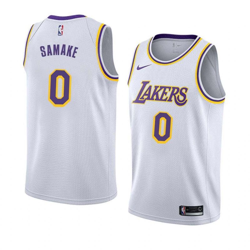 Cheap Soumaila Samake/Andrew Goudelock/Nick Young Lakers Jersey From China