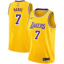 Cheap Larry Nance/Isaiah Thomas/Jim Brewer Lakers Jersey From China