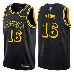 Cheap Pau Gasol/Jim Pollard/Ron Sobie Lakers Jersey From China