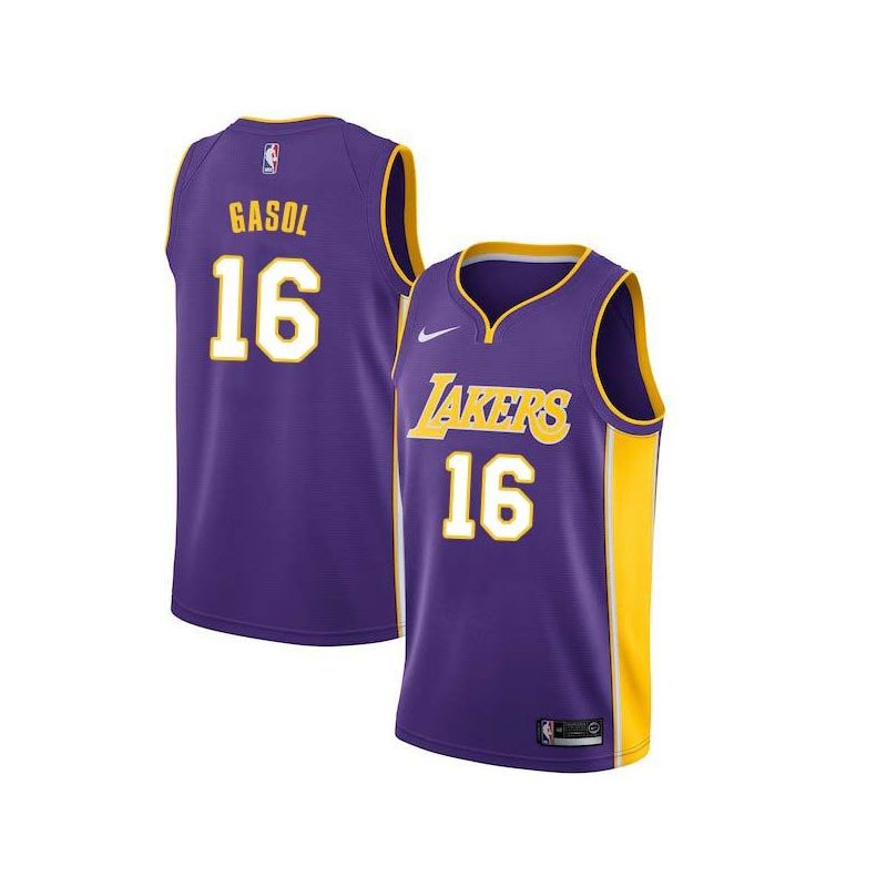 Cheap Pau Gasol/Jim Pollard/Ron Sobie Lakers Jersey From China