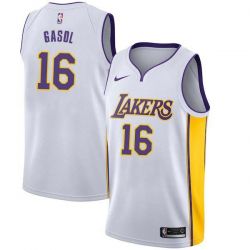 Cheap Pau Gasol/Jim Pollard/Ron Sobie Lakers Jersey From China