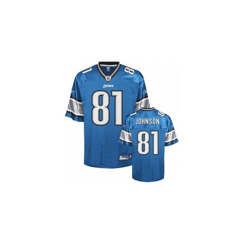 Cheap Calvin Johnson Lions Jersey #81 Blue From China