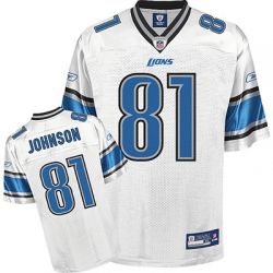 Cheap Calvin Johnson Lions Jersey #81 White From China