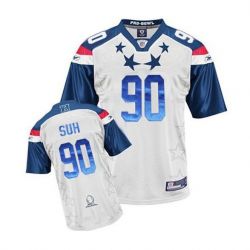 Cheap Ndamukong Suh Lions Jersey #90 2011 all-star From China