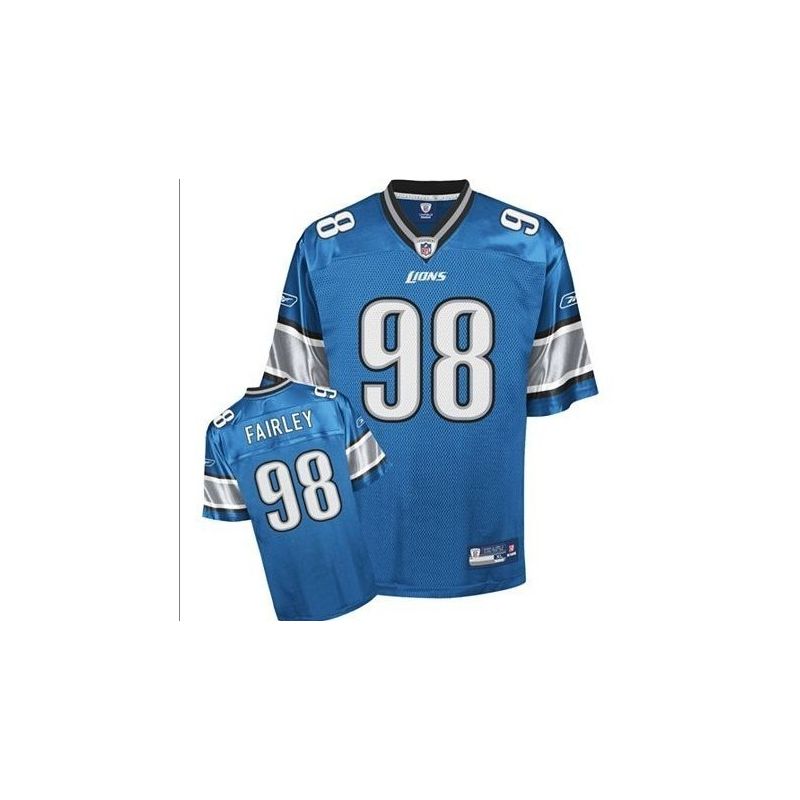 Cheap Nick Fairley Lions Jersey #98 Blue From China