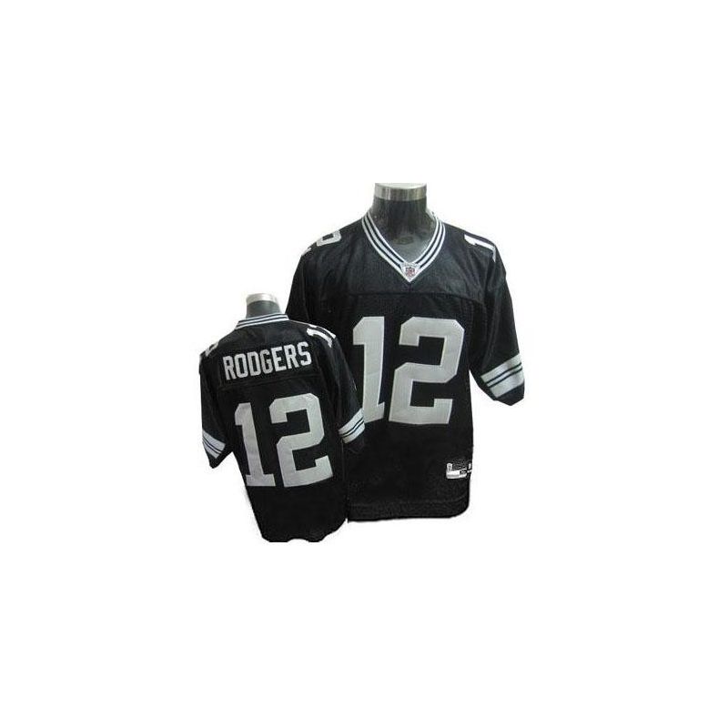 Cheap Aaron Rodgers Packers Jersey #12 Black From China