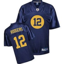 Cheap Aaron Rodgers Packers Jersey #12 Blue From China