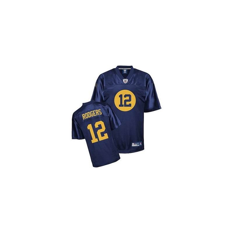 Cheap Aaron Rodgers Packers Jersey #12 Blue From China