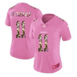 Cheap Larry Fitzgerald Cardinals Women Jersey From China Pink Camouflage Font with Love Heart #11