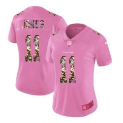 Cheap Julio Jones Falcons Women Jersey From China Pink Camouflage Font with Love Heart #11