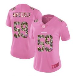 Cheap Luke Kuechly Panthers Women Jersey From China Pink Camouflage Font with Love Heart #59