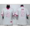 Cheap Andrew Luck Colts Women Jersey From China White&Pink Vapor Untouchable Limited #12