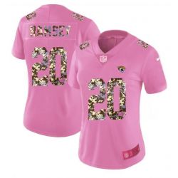 Cheap Jalen Ramsey Jaguars Women Jersey From China Pink Camouflage Font with Love Heart #20