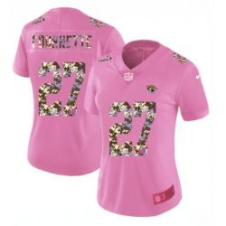 Cheap Leonard Fournette Jaguars Women Jersey From China Pink Camouflage Font with Love Heart #27