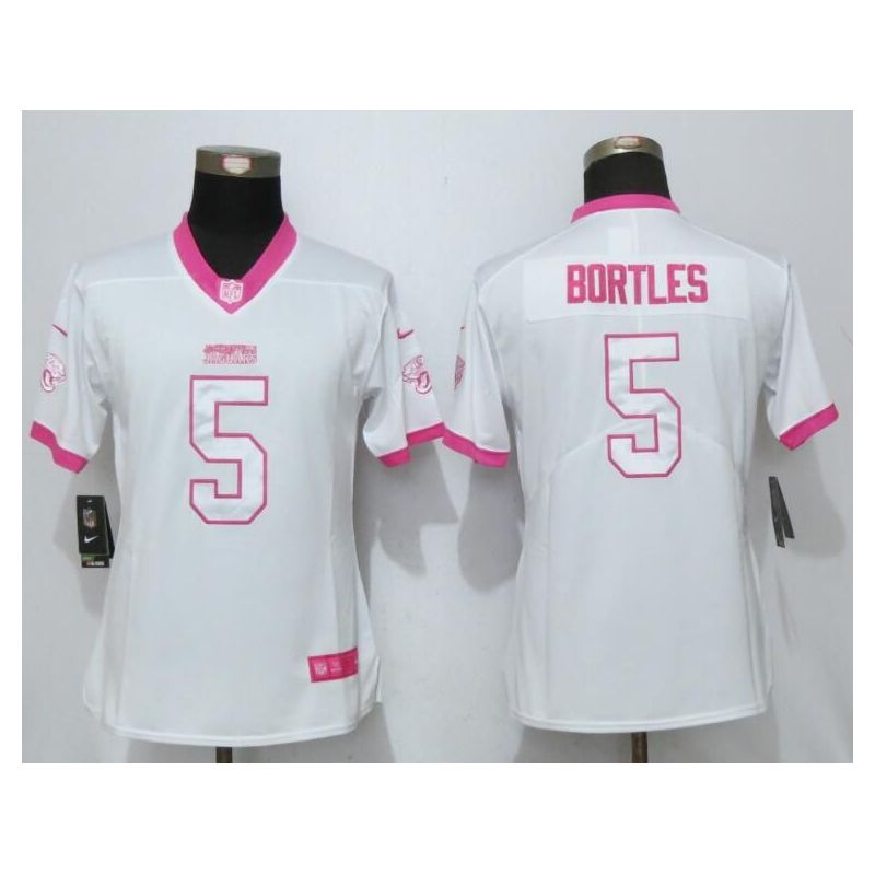 Cheap Blake Bortles Jaguars Women Jersey From China White&Pink Vapor Untouchable Limited #5