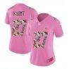 Cheap Kareem Hunt Chiefs Women Jersey From China Pink Camouflage Font with Love Heart #27